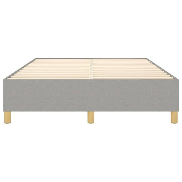  Box Spring Bed Frame Light Gray Queen Fabric (US Only) A949-3121002