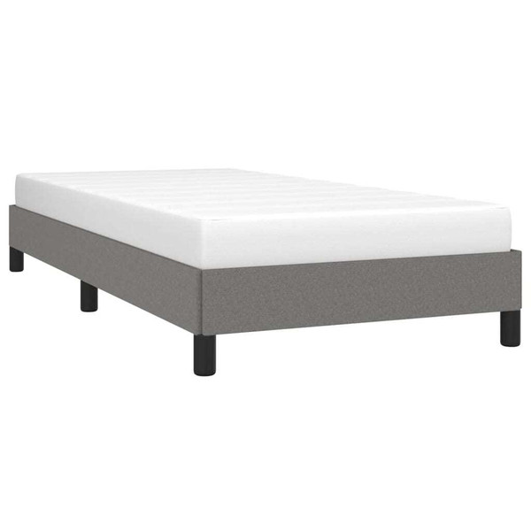  Bed Frame Dark Gray Polyester, Plywood, Engineered Wood Twin XL A949-346756