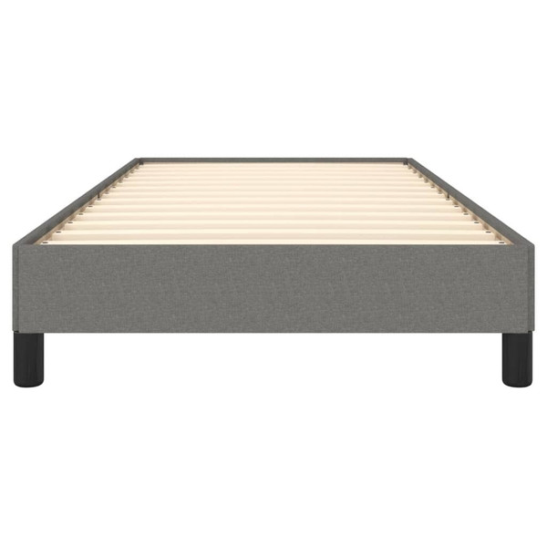  Bed Frame Dark Gray Polyester, Plywood, Engineered Wood Twin XL A949-346756