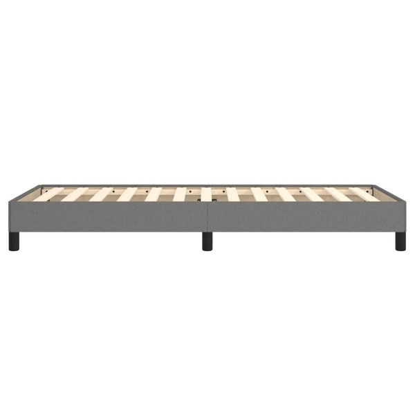  Bed Frame Dark Gray Polyester, Plywood, Engineered Wood Twin XL A949-346756