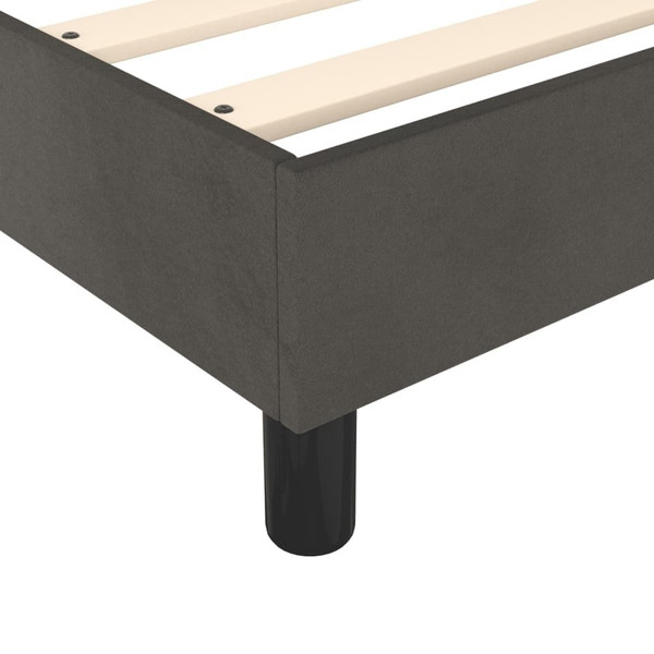  Bed Frame Dark Grey Velvet (100% polyester), Plywood, Engineered wood A949-3121148