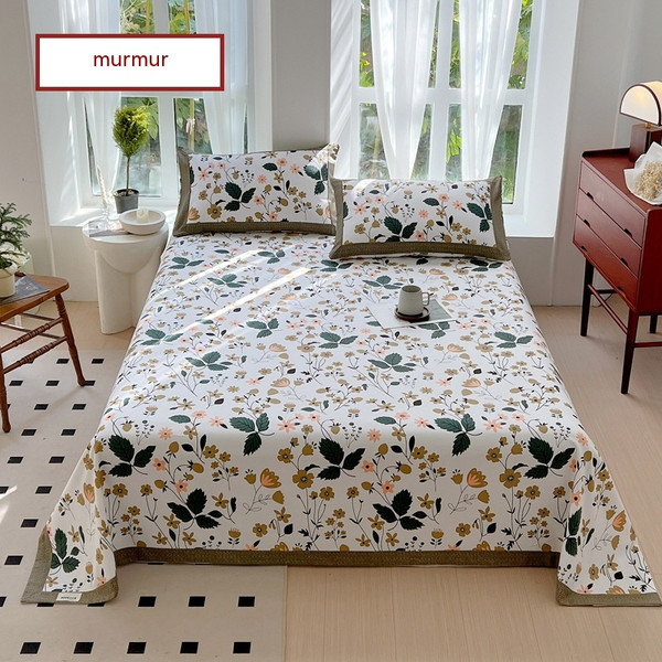 Pattern: Light Language, Size Specification: 245cmX270cm Sheets - Cotton Floral Quilt Cover Pillowc Q119-CJYD199023960HS