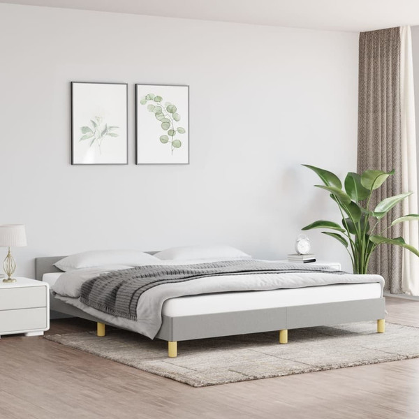  Bed Frame With Headboard Light Gray A949-347459