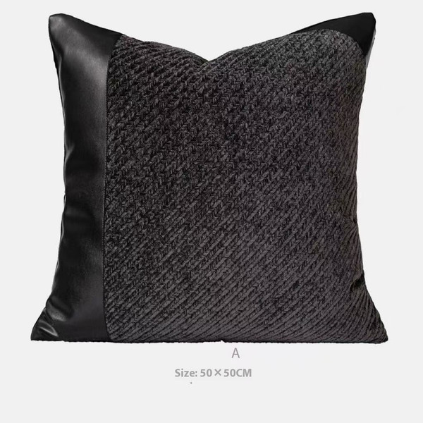 Color: Dark Gray A Pillowcase, Size: 1.5m to 1.8m Pillow - Modern Minimalist Bed Runner Nap Blanket Q119-CJYD246240305EV