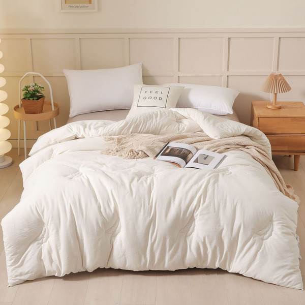 Color: White, Style: 180x220cm1.5kg - Soybean Pure Cotton For Spring And Autumn Winter Quilt Q119-CJYD246851906FU