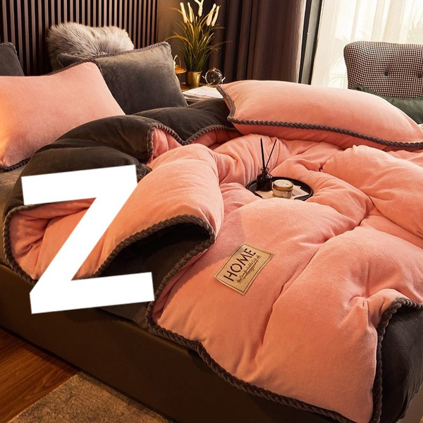 Pattern: Cherry Blossom Powder A Style, Size Specification: 180X200cm - Coral Fleece Plus Velvet Th Q119-CJYD255722713MN