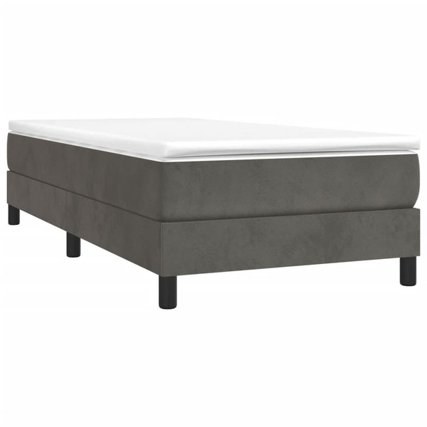  Bed Frame Dark Grey Velvet (100% polyester), plywood, engineered wood A949-3120800
