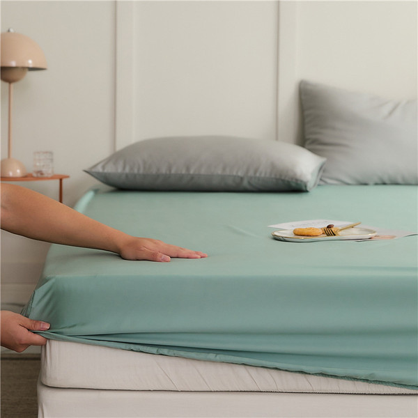 Pattern: Green, Size: 150x200cm - 60 Pieces Lyocell Tencel Bedspread Cover Single Piece Summer Ligh Q119-CJYD233694005EV