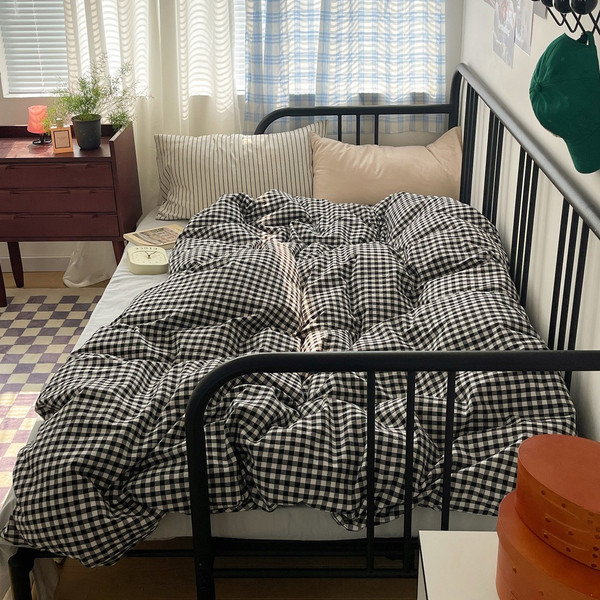 Pattern: Oreo, Specifications: Flat sheet-1.8M, Size:  - Fresh And Gentle All-cotton Washed Cotton  Q119-CJCS262919515OL
