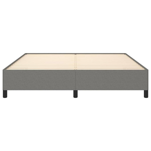  Bed Frame Dark Gray Polyester Fabric, Plywood, Engineered Wood King A949-347111