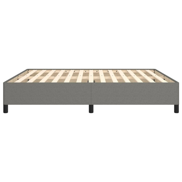  Bed Frame Dark Gray Polyester Fabric, Plywood, Engineered Wood King A949-347111
