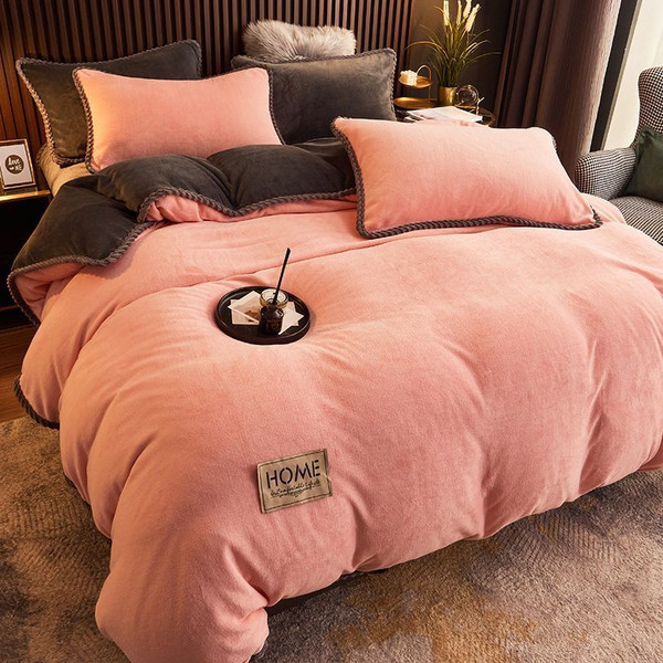 Pattern: Cherry Blossom Powder B Style, Size Specification: 200X230cm - Coral Fleece Plus Velvet Th Q119-CJYD255722755CX