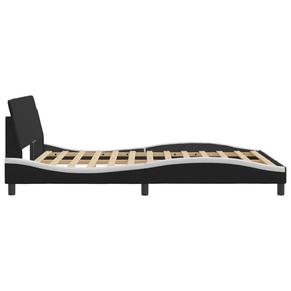 Bed Frame Black and White A949-373287