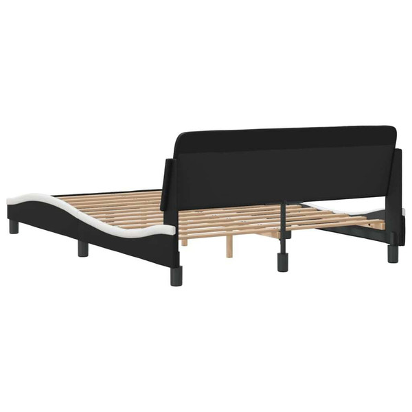 Bed Frame Black and White A949-373287