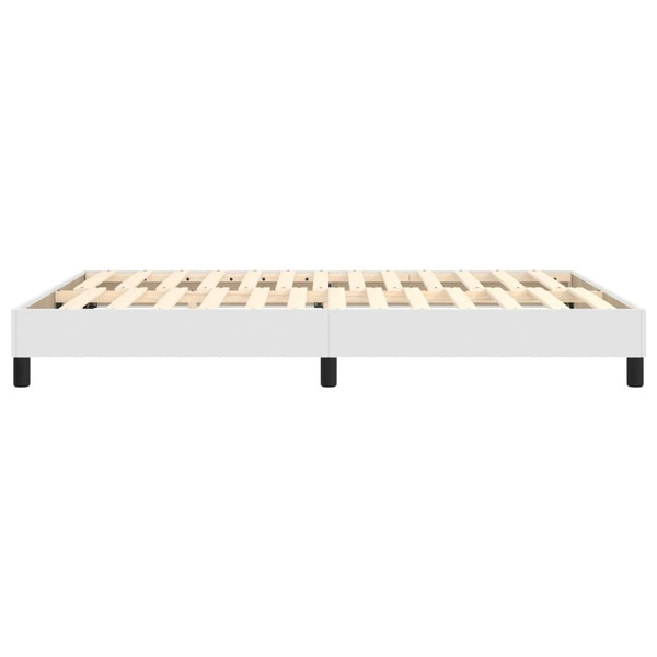  Bed Frame White Faux leather, plywood, engineered wood Full A949-3120729