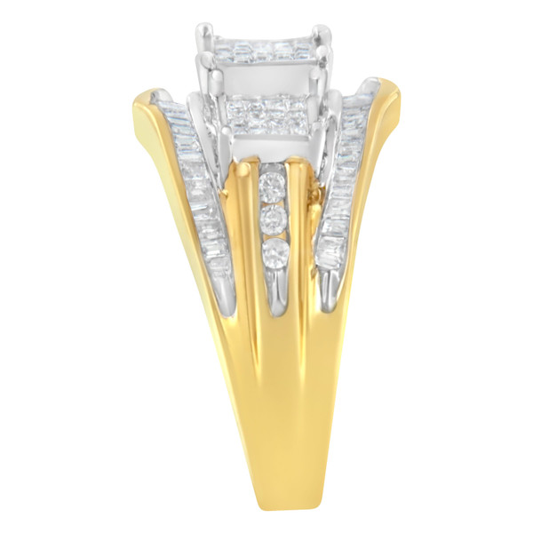 10KT Two-Toned Gold Diamond Ring (1 cttw, H-I Color, SI1-SI2 Clarity) N162-007153R700