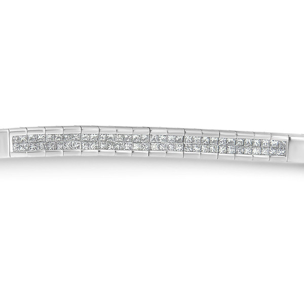 14K White Gold Princess Cut Diamond Bracelet (1.00 cttw, H-I Color, SI1-SI2 Clarity) N162-64-7644WDM