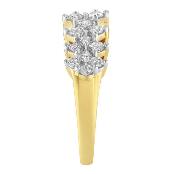10K Yellow Gold Round Diamond Ring (1 cttw, J-K Color, I1-I2 Clarity) N162-015450R700