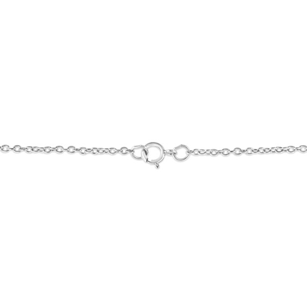.925 Sterling Silver Diamond Accent Leo Zodiac Key 18" Pendant Necklace (K-L Color, I1-I2 Clarity) N162-018438NASH