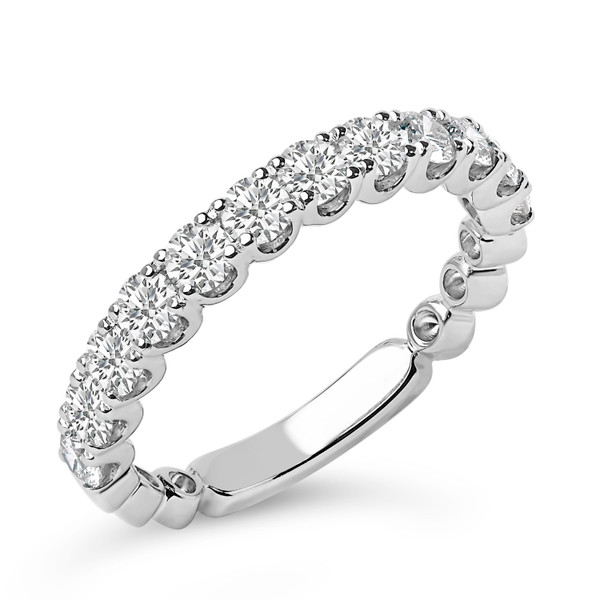 14K White Gold 1.00 Cttw Round Diamond Prong Set Wedding Band N162-024561RASH