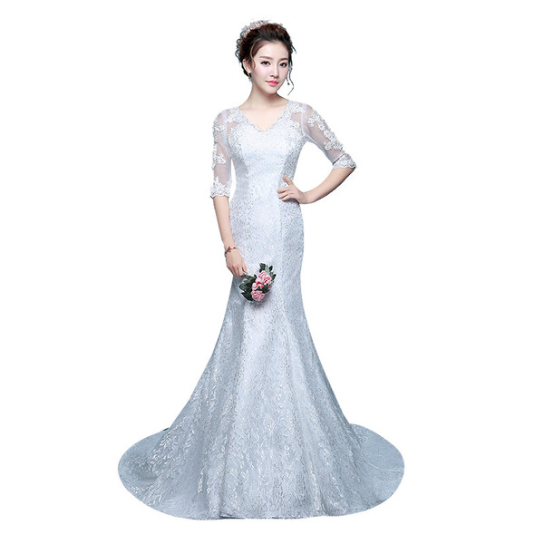 Waist fishtail wedding dress Q119-CJNSSYLY01573