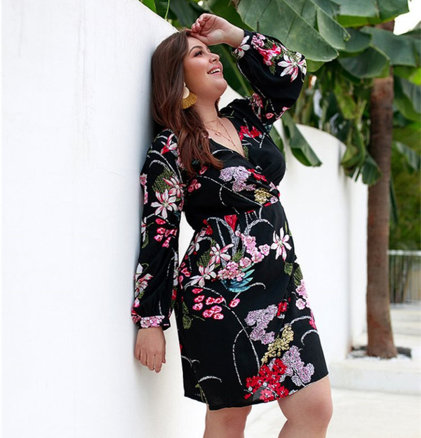Color: Black, Size: XL - Beautiful Bouquet Q119-CJNSSYLY02010-Black-XL