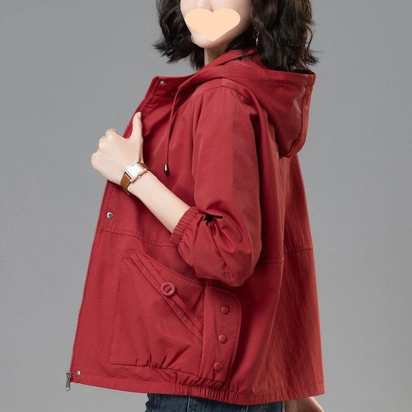 Color: Red, Size: M - New Loose Casual Women's Short Jacket Q119-CJYD246198001AZ