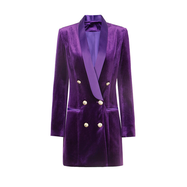 Women's Design Sense Niche Loose Velvet Dress Suit Skirt Q119-CJLY1965554