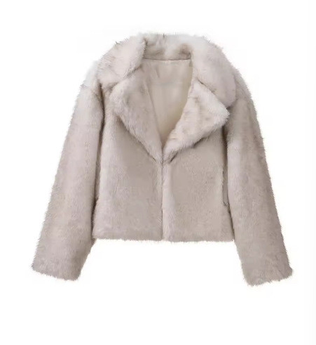 Color: White, Size: L - Fur Autumn And Winter Faux Fur Women's Clothing Top Q119-CJYD262755516PK