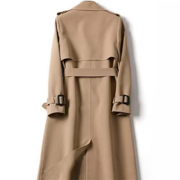 Color: Orange, Size: XL - Autumn Winter Long Sleeve Trench Coat For Women 2024 Fashion Loose Office F640-12000040873021533