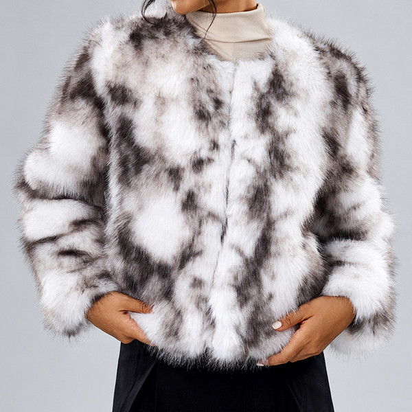 Color: White Brown, Size: S - Fur Women's Casual European And American Street Style Fox Fur Q119-CJYD255362005EV