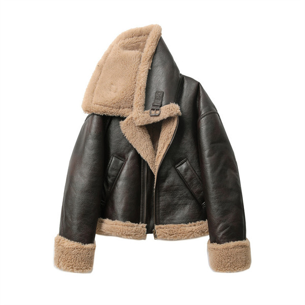 Women's Thickened Warm Double-sided Short Jacket Q119-CJYD2551681