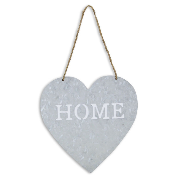Home Gray Galvanized Cut Out Metal Wall Decor N270-379865