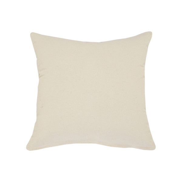 20" X 20" Birch And White 100% Cotton Geometric Zippered Pillow N270-516970