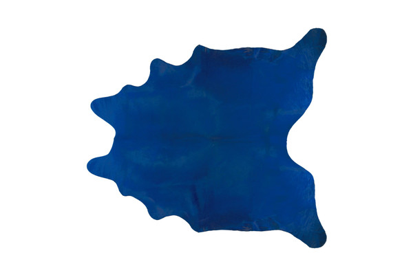 5' X 7' Cobalt Cowhide Hand Knotted Area Rug N270-544300