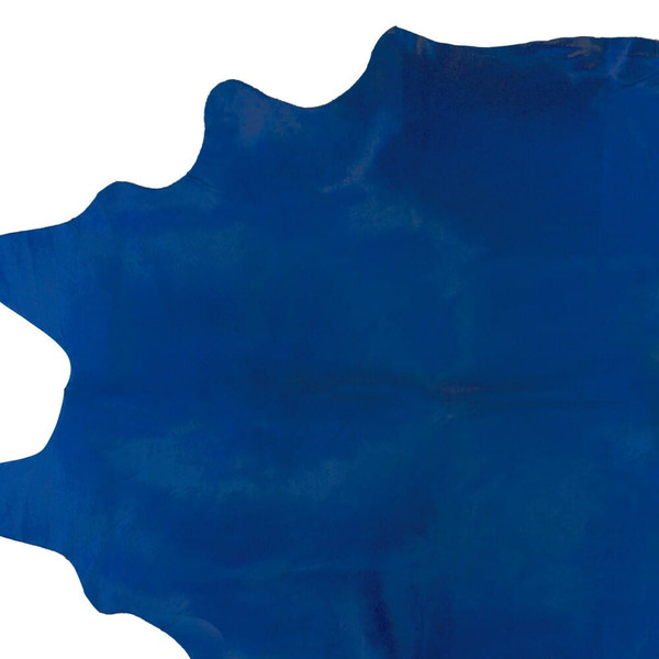 5' X 7' Cobalt Cowhide Hand Knotted Area Rug N270-544300