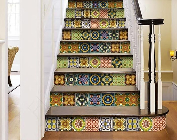 7" X 7" Euro Mosaic Peel and Stick Removable Tiles N270-400043