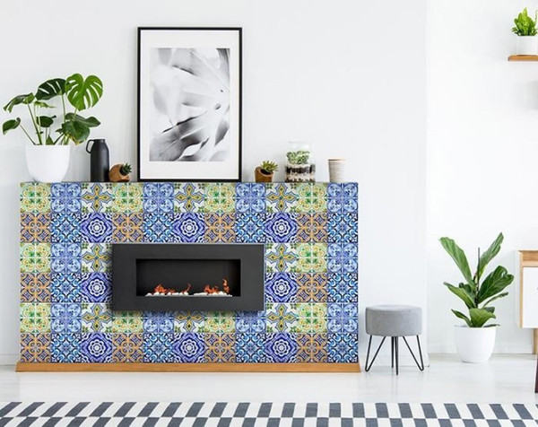 5" X 5" Lima Multi Mosaic Peel and Stick Tiles N270-400311
