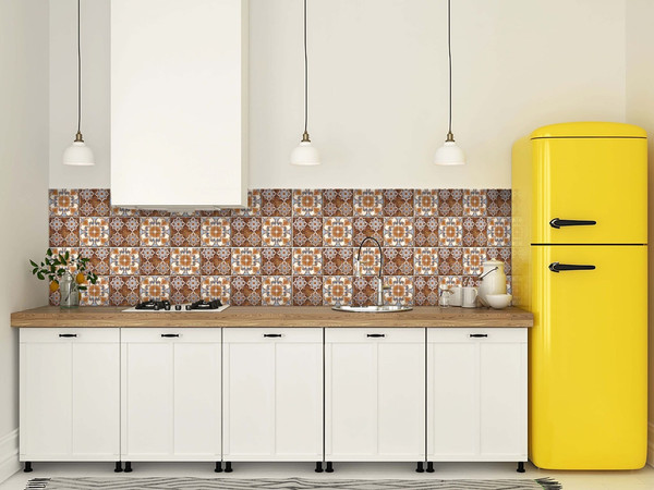 7" X 7" Bella Terra Peel And Stick Removable Tiles N270-400158