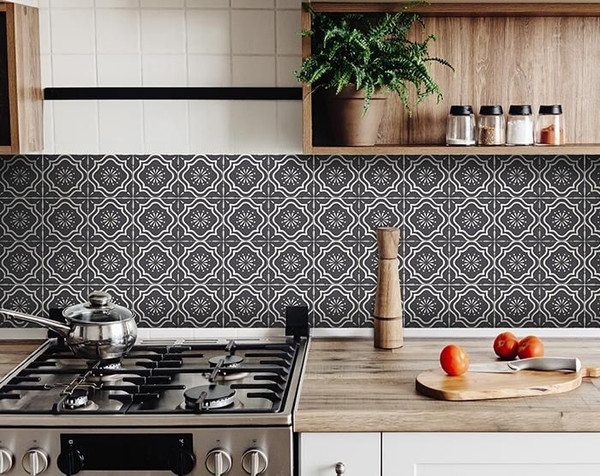 5" X 5" Burst Gray And White Peel And Stick Removable Tiles N270-382902