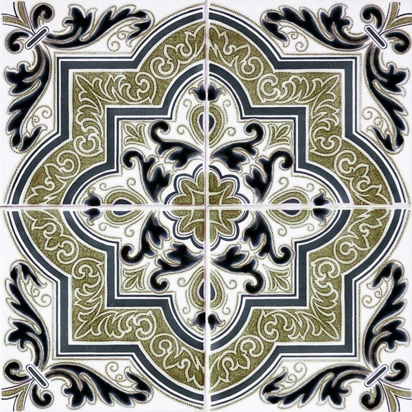 5" X 5" Vintage Aegean Removable Peel and Stick Tiles N270-400205