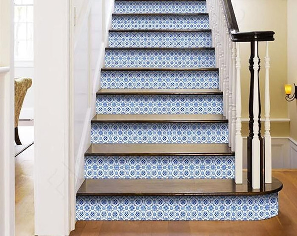 8" X 8" Blue Micro Peel And Stick Removable Tiles N270-400129