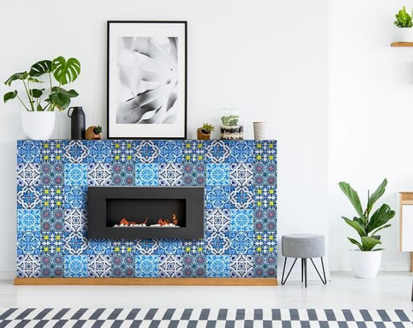 7" X 7" Greta Multi Mosaic Peel and Stick Tiles N270-400318