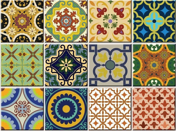 5" X 5" Auguri Mix Peel and Stick Removable  Tiles N270-400021