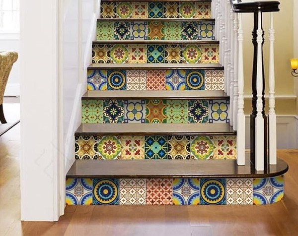 5" X 5" Auguri Mix Peel and Stick Removable  Tiles N270-400021