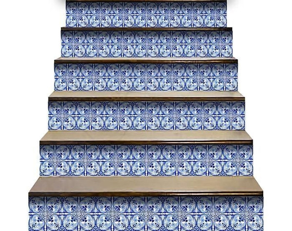 4" X 4" Blue Cloud Peel And Stick Removable Tiles N270-400105