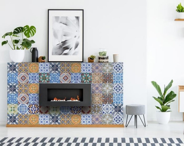 7" X 7" Kyla Mutli Mosaic Peel and Stick Tiles N270-400378