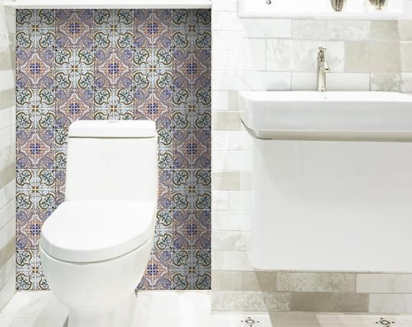 5" X 5" Muted Pastel Kyla Peel And Stick Tiles N270-400141