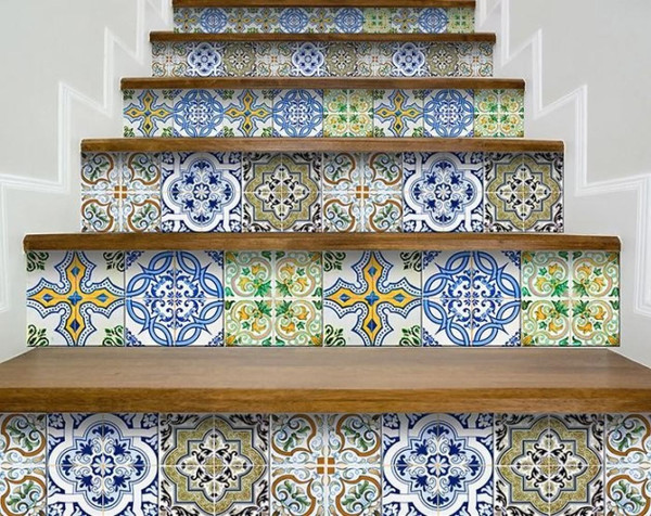 8" X 8" Cana Multi Mosaic Peel and Stick Tiles N270-400324