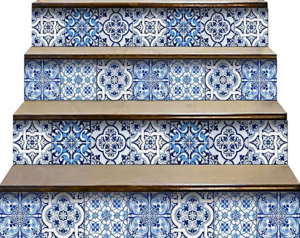 7" X 7" Azul Multi Mosaic Peel and Stick Tiles N270-400328